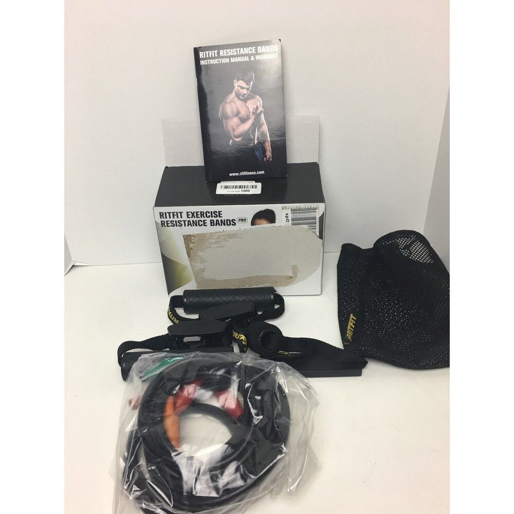 Ritfit Single Resistance Excercise Band With Comfortable Handles Open Box